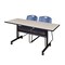 Kobe Rectangle FlipTop Table, 60" W, 29" H, Laminate Top, Maple MKFTM6024PL44BE - alternate 1